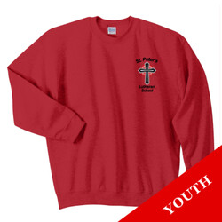 18000B - S234E001 - EMB - Youth Crewneck Sweatshirt 